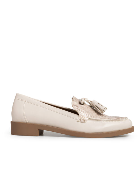 Mocasín Latte Víbora Motitas 3234135